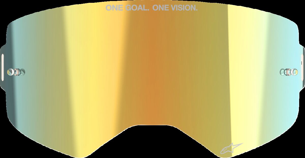 Supertech Goggle ABS Vision Lens — Gold| Mirror