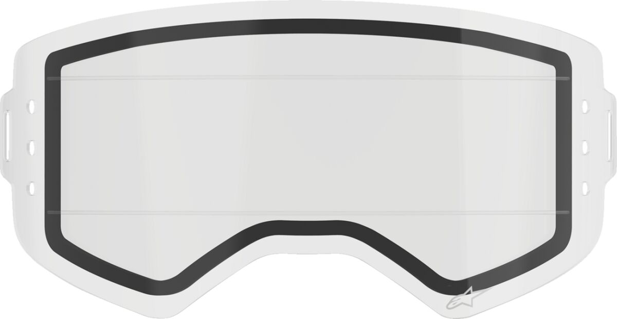 Supertech Wide Vision Roll-Off Goggle Dual Pane Lens — Clear
