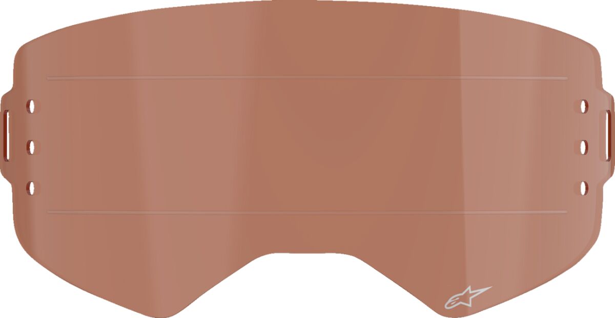Supertech Wide Vision Roll-Off Goggle Lens — Red
